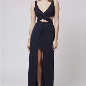 Blue topshot dress